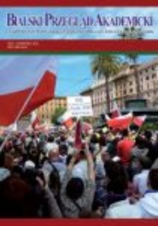 Bialski Przegląd Akademicki : czasopismo Państwowej Szkoły Wyższej im. Papieża Jana Pawła II w Białej Podlaskiej R. 2 (2011) nr 5