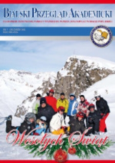 Bialski Przegląd Akademicki : czasopismo Państwowej Szkoły Wyższej im. Papieża Jana Pawła II w Białej Podlaskiej R. 2 (2011) nr 7