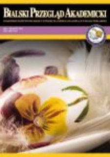 Bialski Przegląd Akademicki : czasopismo Państwowej Szkoły Wyższej im. Papieża Jana Pawła II w Białej Podlaskiej R. 3 (2012) nr 8