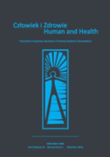 Człowiek i Zdrowie = Human and Health T. 6, nr 1 (2012)
