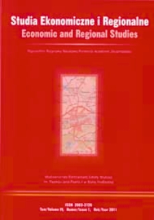 Studia Ekonomiczne i Regionalne = Economic and Regional Studies T. 4, nr 1 (2011)