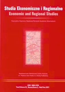 Studia Ekonomiczne i Regionalne = Economic and Regional Studies T. 4, nr 2 (2011)