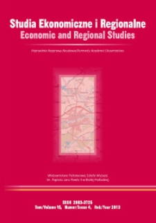 Studia Ekonomiczne i Regionalne = Economic and Regional Studies T. 6, nr 4 (2013)