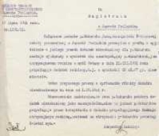 Pismo do Magistratu w sprawie dodatku mieszkaniowego przyznanego Janowi Makarukowi