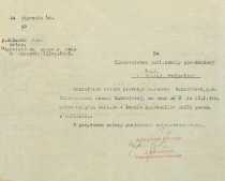 Pismo o udzieleniu urlopu płatnego celem wzięcia udziału w kursie kierowników szkół powszechnych w Lublinie