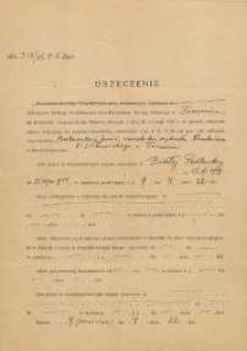 Orzeczenie wystawione Janowi Makarukowi przez Okręgową Komisję Weryfikacyjną przy Kuratorium Okręgu Szkolnego w Toruniu w sprawie zaliczenia okresu wojennego do wymiaru uposażenia nauczycieli