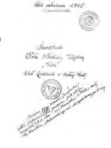 Pamiętnik Koła Młodzieży Wiejskiej "Wici" szkół średnich Białej Podlaskiej