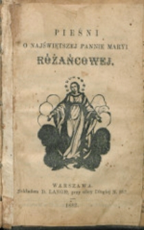 Pieśni o Najświętszej Pannie Maryi Różańcowej