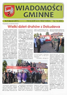 Wiadomości Gminne : miesięcznik gminy Biała Podlaska R. 16 (2014) nr 1