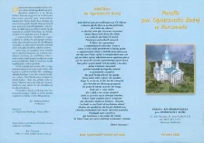 Ulotka : Parafia pw. Opatrzności Bożej w Parczewie