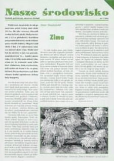 Nasze środowisko : dodatek do miesięcznika "Ziemia Parczewska" poświęcony sprawom ekologii R.1 (2002) nr 1