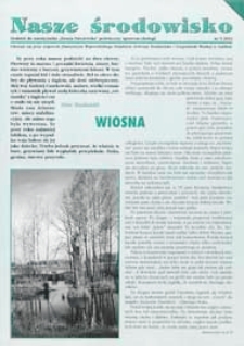 Nasze środowisko : dodatek do miesięcznika "Ziemia Parczewska" poświęcony sprawom ekologii R.1 (2002) nr 5