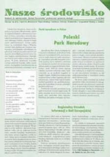 Nasze środowisko : dodatek do miesięcznika "Ziemia Parczewska" poświęcony sprawom ekologii R. 2 (2003) nr 8