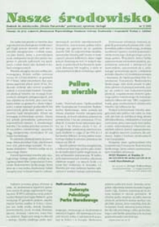 Nasze środowisko : dodatek do miesięcznika "Ziemia Parczewska" poświęcony sprawom ekologii R. 2 (2003) nr 9