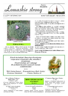 Łomaskie Strony : biuletyn mieszkańc&oacute;w Łomaz i okolic R. 6 (2014) nr 1 (40)