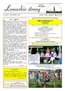 Łomaskie Strony : biuletyn mieszkańc&oacute;w Łomaz i okolic R. 6 (2014) nr 3 (42)