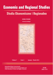 Studia Ekonomiczne i Regionalne = Economic and Regional Studies T. 7, nr 1 (2014)
