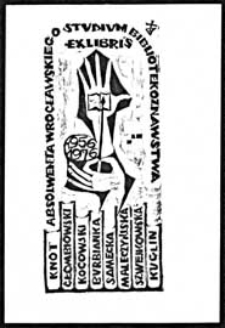 Ex libris absolwenta Wrocławskiego Studium Bibliotekoznawstwa