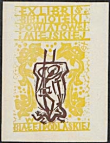 Ex libris Biblikoteki Powiatowej i Miejskiej w Białej Podlaskiej