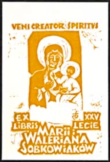 Ex libris XXV-lecie Marii i Waleriana Sobkowiaków