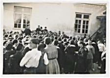 Chór uczniów Państwowego Gimnazjum Męskiego im. J. I. Kraszewskiego w Białej Podlaskiej podczas Święta Pieśni