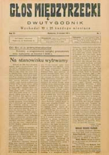 Głos Międzyrzecki R. 6 (1930) nr 1