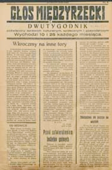 Głos Międzyrzecki R. 6 (1930) nr 5