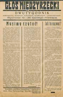 Głos Międzyrzecki R. 6 (1930) nr 7