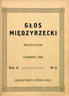 Głos Międzyrzecki R. 2 (1926) nr 6