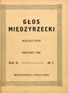 Głos Międzyrzecki R. 2 (1926) nr 7