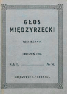 Głos Międzyrzecki R. 2 (1926) nr 10