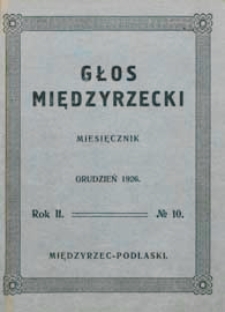 Głos Międzyrzecki R. 2 (1926) nr 10
