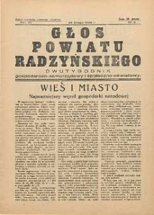 Głos Powiatu Radzyńskiego : dwutygodnik gospodarczo-społeczno-oświatowy R. 11 (1935) nr 4