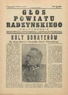Głos Powiatu Radzyńskiego : dwutygodnik gospodarczo-społeczno-oświatowy R. 11 (1935) nr 5