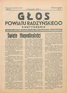 Głos Powiatu Radzyńskiego : dwutygodnik gospodarczo-społeczno-oświatowy R. 11 (1935/1936) nr 5