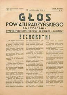 Głos Powiatu Radzyńskiego : dwutygodnik gospodarczo-społeczno-oświatowy R. 12 (1936/1937) nr 4