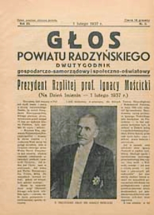 Głos Powiatu Radzyńskiego : dwutygodnik gospodarczo-społeczno-oświatowy R. 12 (1936/1937) nr 11