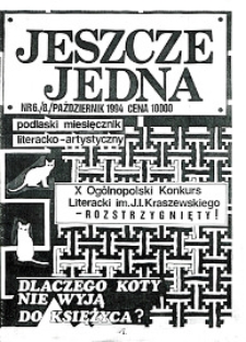 Jeszcze Jedna : Podlaski Miesięcznik Literacko-Artystyczny R. 2 (1994) nr 6 (8)