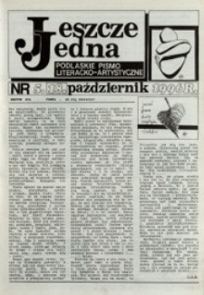 Jeszcze Jedna : Podlaski Miesięcznik Literacko-Artystyczny R. 4 (1996) nr 5 (18)