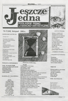 Jeszcze Jedna : Podlaski Miesięcznik Literacko-Artystyczny R. 9 (2001) nr 5 (44)