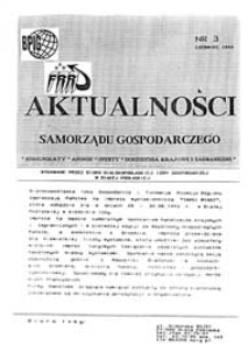 Aktualności : magazyn samorządu gospodarczego R. 1 (1993) nr 3