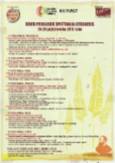 Program imprezy : XXVIII Podlaskie Spotkania Literackie