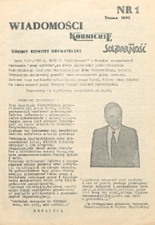 Wiadomości Kornickie R. 1 (1990) nr 1