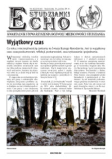 Echo Studzianki : kwartalnik Stowarzyszenia Rozwoju Miejscowości Studzianka R. 6 (2014) nr 4 (22)
