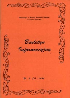 Biuletyn Informacyjny : Wojewódzka i Miejska B iblioteka Publiczna R. 2 (1998) nr 3