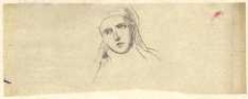 Głowa kobiety w namitce [dokument ikonograficzny]