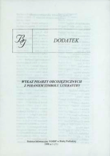 Biuletyn Informacyjny : Wojewódzka i Miejska Biblioteka Publiczna R. 2 (1998) nr 1 (dodatek)