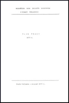 Plan pracy 1978 rok: Wojewódzka Rada Związków Zawodowych w Białej Podlaskiej
