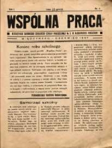Wspólna Praca : miesięcznik samorządu Szkoły Powszechnej nr 2 w Międzyrzecu Podlaskim R. 1 (1937) nr 4