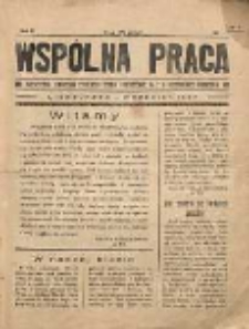 Wspólna Praca : miesięcznik samorządu Szkoły Powszechnej nr 2 w Międzyrzecu Podlaskim R. 2 (1937) nr 1 (wrzesień)